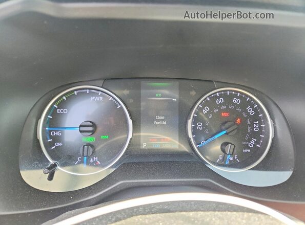 2T3RWRFV0LW051513 2020 TOYOTA RAV4 Gray Вид щитка приладів