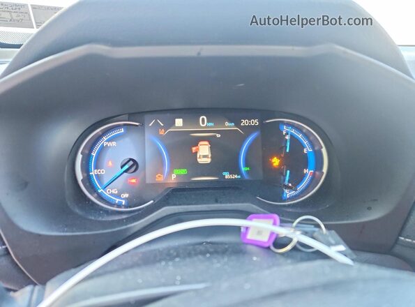 2T3RWRFV0RW219045 2024 TOYOTA RAV4 White Instrument cluster view