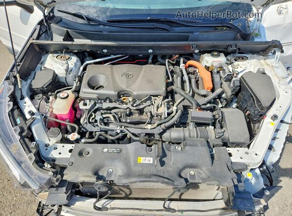 2T3RWRFV1LW060432 2020 TOYOTA RAV4 White ძრავის განყოფილების ხედი