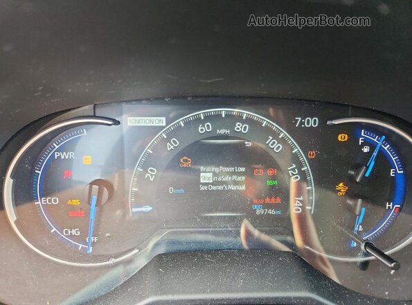 2T3RWRFV3SW271758 2025 TOYOTA RAV4 Gray Вид щитка приладів