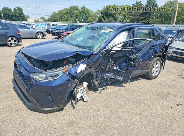 2T3RWRFV4KW025866 2019 TOYOTA RAV4 Blue Rear left