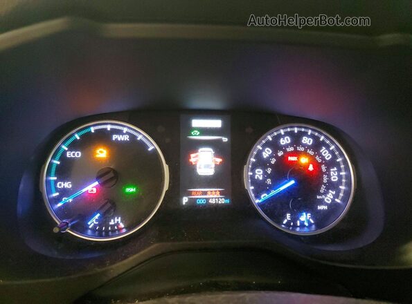2T3RWRFV5LW084863 2020 TOYOTA RAV4 Blue Սարքավորումների վահանակի տեսք