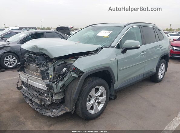 2T3RWRFV5MW118169 2021 TOYOTA RAV4 HYBRID Gray Вид спереду