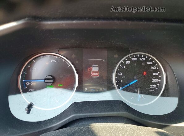 2T3RWRFV6MW103454 2021 TOYOTA RAV4 Red Vista del cuadro de instrumentos