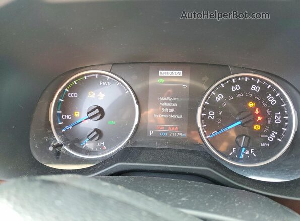 2T3RWRFV7LW068258 2020 TOYOTA RAV4 Silver ხელსაწყოთა პანელის ხედი