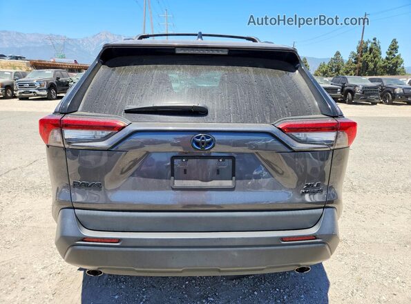 2T3RWRFV7MW111692 2021 TOYOTA RAV4 Gray Widok z tyłu