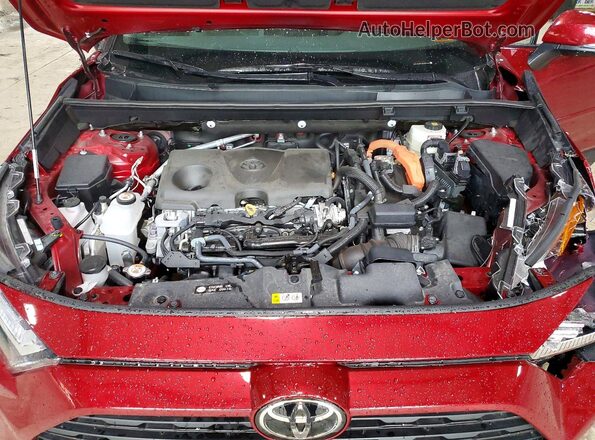 2T3RWRFV8SW294629 2025 TOYOTA RAV4 Red Շարժիչի բաժամունքի տեսք