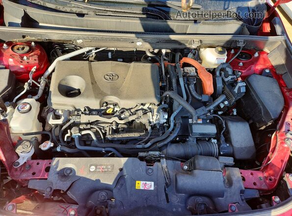 2T3RWRFVXRW196616 2024 TOYOTA RAV4 Burgundy ძრავის განყოფილების ხედი