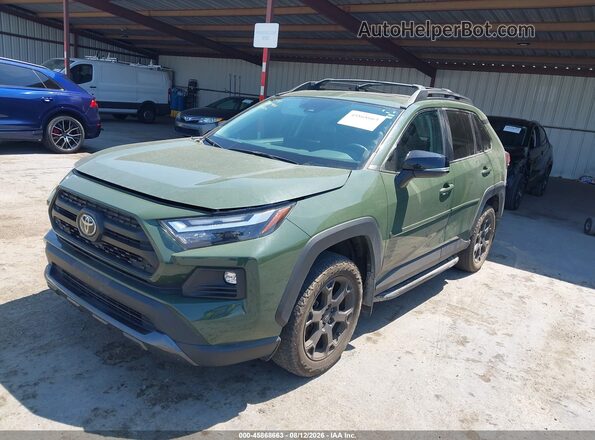 2T3S1RFV7RW415029 2024 TOYOTA RAV4 Green წინა მარცხენა ხედი სამი მეოთხედიდან