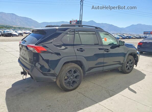 2T3S1RFV8NW324507 2022 TOYOTA RAV4 Black Задня права чверть