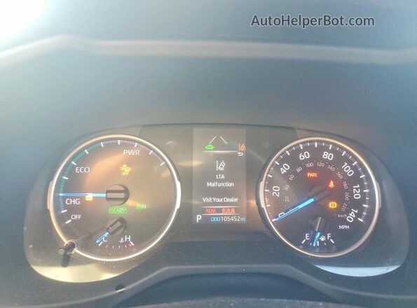 2T3T6RFV2NW030607 2022 TOYOTA RAV4 Gray Instrument cluster view