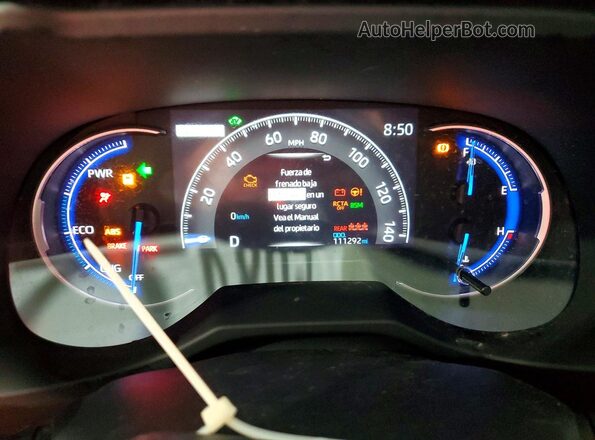 2T3UWRFV0RW230931 2024 TOYOTA RAV4 Black Instrument cluster view