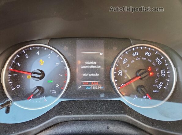 2T3W1RFV0KW018317 2019 TOYOTA RAV4 Серебряный Вид щитка приборов