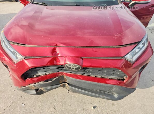 2T3W1RFV0MW135592 2021 TOYOTA RAV4 Red ძრავის განყოფილების ხედი