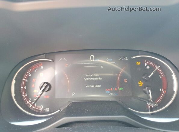 2T3W1RFV0SC347844 2025 TOYOTA RAV4 White Instrument cluster view