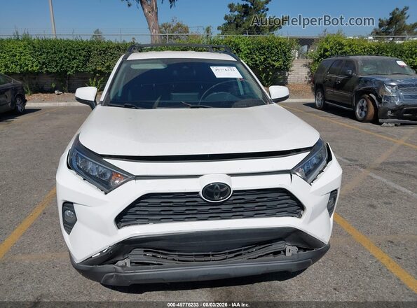 2T3W1RFV1LC058909 2020 TOYOTA RAV4 White Widok zestawu wskaźników