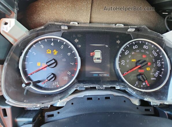 2T3W1RFV1LC066864 2020 TOYOTA RAV4 Silver Вид щитка приладів