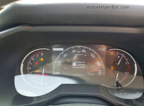 2T3W1RFV1SC336464 2025 TOYOTA RAV4 Серый Вид щитка приборов
