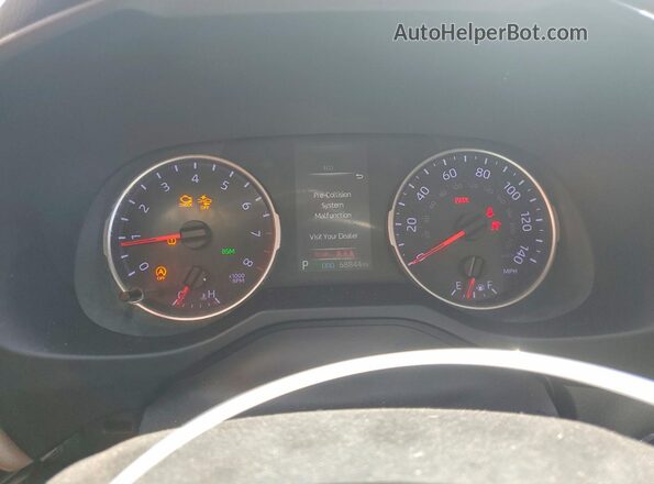 2T3W1RFV2LC061995 2020 TOYOTA RAV4 White Instrument cluster view
