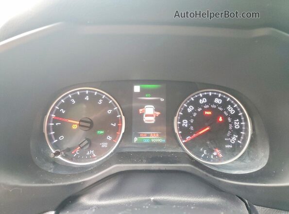 2T3W1RFV2NC205211 2022 TOYOTA RAV4 Black Вид щитка приладів