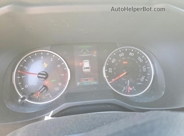 2T3W1RFV2NW194855 2022 TOYOTA RAV4 White Instrument cluster view