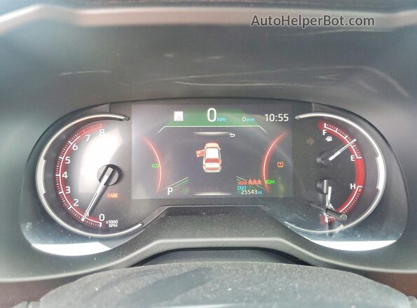 2T3W1RFV2PC230595 2023 TOYOTA RAV4 Gray Instrument cluster view
