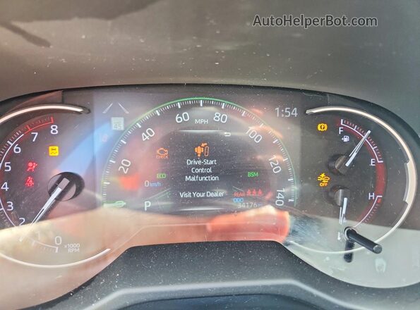 2T3W1RFV2PW291816 2023 TOYOTA RAV4 Black ხელსაწყოთა პანელის ხედი