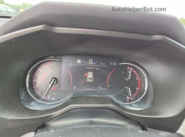 2T3W1RFV2RC301104 2024 TOYOTA RAV4 White Widok zestawu wskaźników
