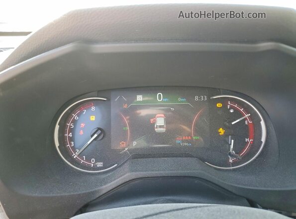 2T3W1RFV2SC345691 2025 TOYOTA RAV4 Black Вид щитка приладів
