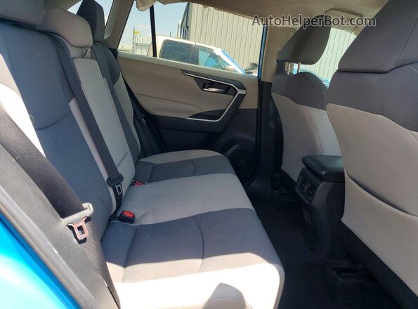 2T3W1RFV3KW007442 2019 TOYOTA RAV4 Бирюзовый Вид задней части салона