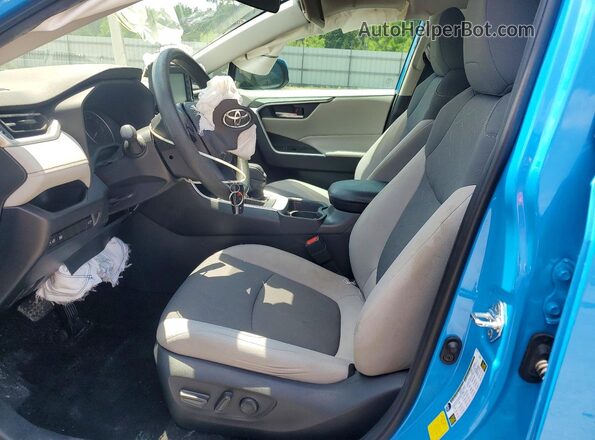 2T3W1RFV3KW007442 2019 TOYOTA RAV4 Бирюзовый Вид салона спереди