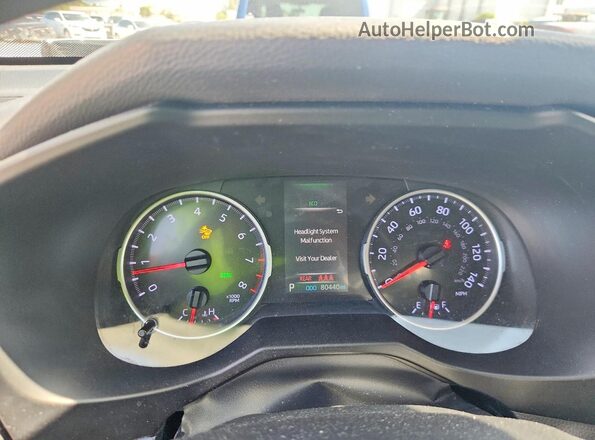 2T3W1RFV3LC037673 2020 TOYOTA RAV4 Gray Vista del cuadro de instrumentos