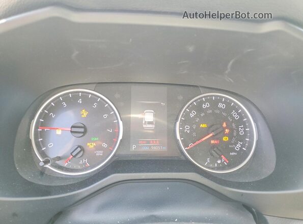 2T3W1RFV3LC038175 2020 TOYOTA RAV4 Silver Vista del cuadro de instrumentos
