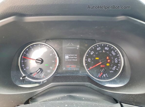 2T3W1RFV3LW070607 2020 TOYOTA RAV4 Black Սարքավորումների վահանակի տեսք