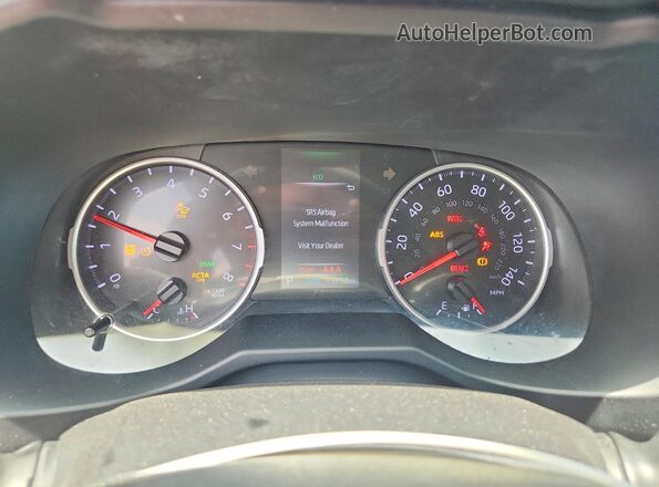 2T3W1RFV3MC123633 2021 TOYOTA RAV4 Black Вид щитка приладів
