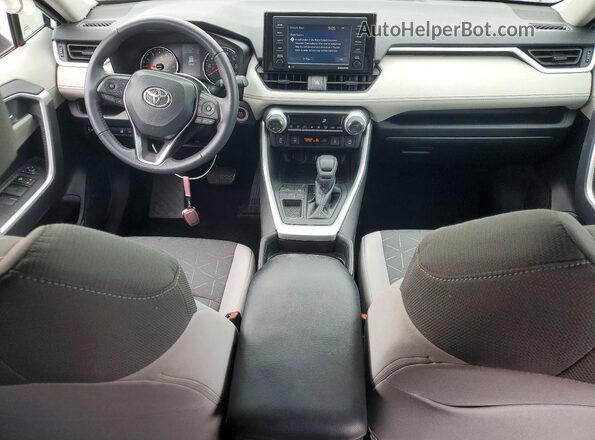 2T3W1RFV4MC169276 2021 TOYOTA RAV4 White Dashboard view