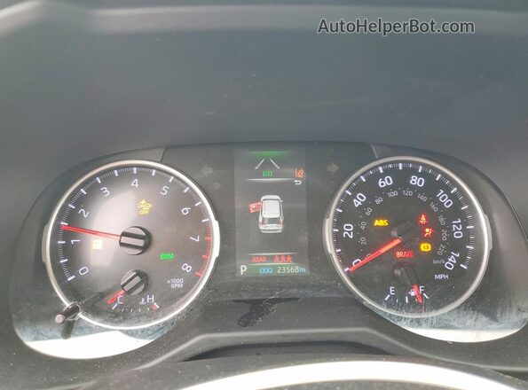 2T3W1RFV4MC169276 2021 TOYOTA RAV4 White Instrument cluster view