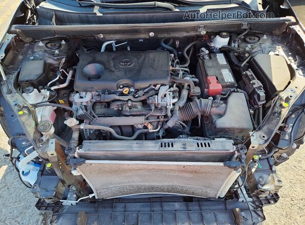 2T3W1RFV4MW151228 2021 TOYOTA RAV4 Black ძრავის განყოფილების ხედი