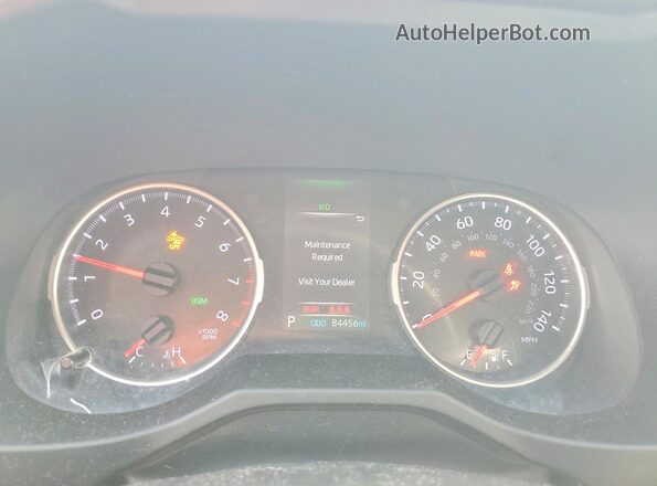 2T3W1RFV4NW214216 2022 TOYOTA RAV4 Gray Widok zestawu wskaźników