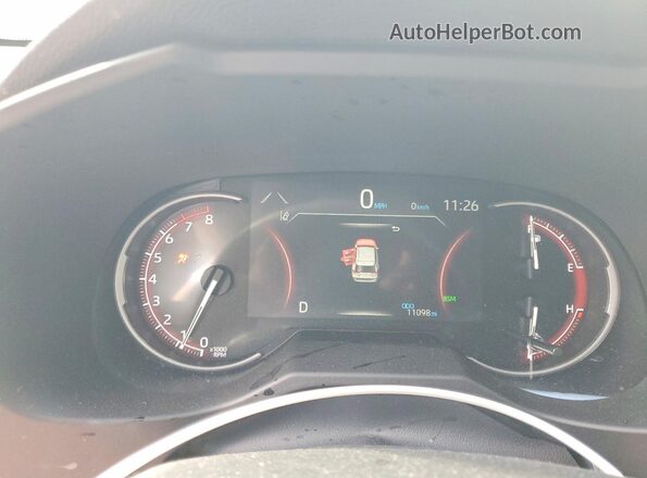 2T3W1RFV4RC301248 2024 TOYOTA RAV4 White Вид щитка приладів