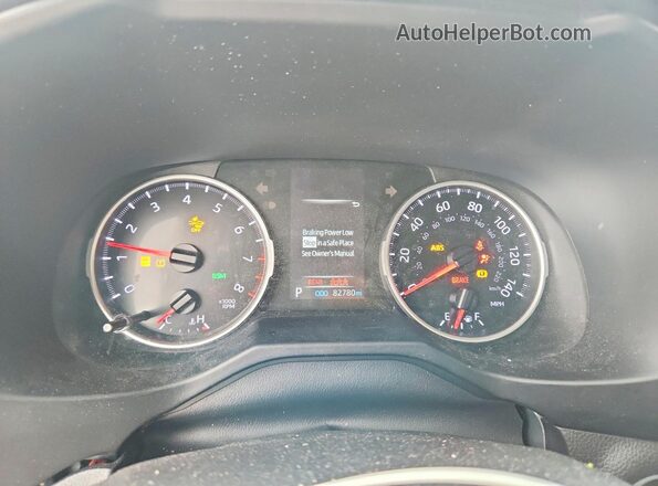 2T3W1RFV5NW213365 2022 TOYOTA RAV4 White Widok zestawu wskaźników