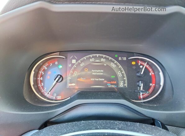2T3W1RFV5SC303726 2025 TOYOTA RAV4 Gray Instrument cluster view
