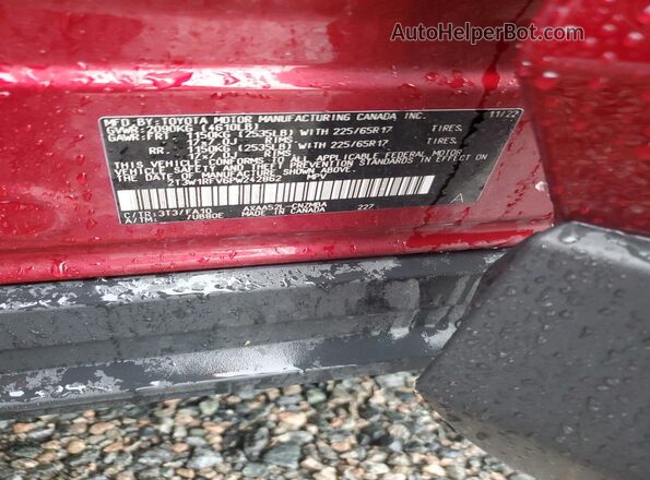 2T3W1RFV6PW242862 2023 TOYOTA RAV4 Red Vista del compartimento del motor