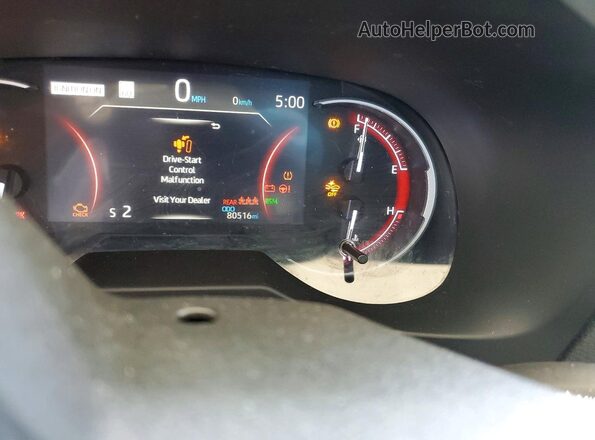 2T3W1RFV6PW253036 2023 TOYOTA RAV4 Gray Instrument cluster view