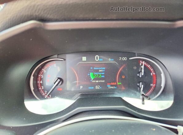 2T3W1RFV6SW392219 2025 TOYOTA RAV4 Синий Вид щитка приборов