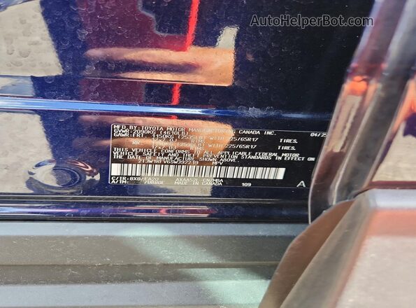 2T3W1RFV6SW392219 2025 TOYOTA RAV4 Синий Панорамный вид салона 360°