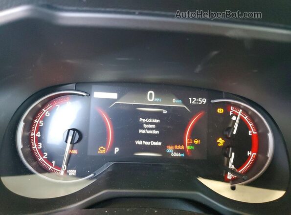2T3W1RFV6SW437143 2025 TOYOTA RAV4 Красный Вид щитка приборов