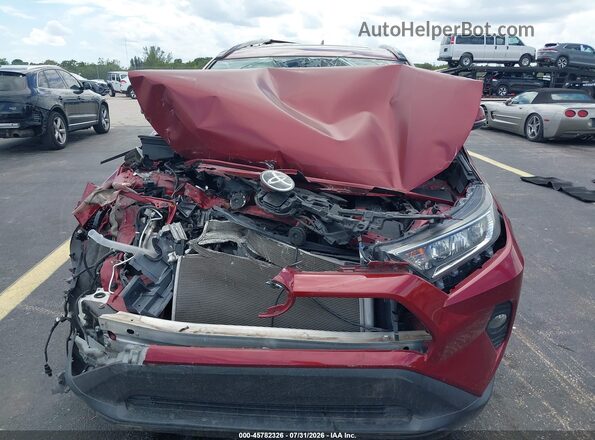 2T3W1RFV7LC057487 2020 TOYOTA RAV4 Красный Вид задней части салона