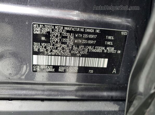 2T3W1RFV7RC255625 2024 TOYOTA RAV4 Gray 