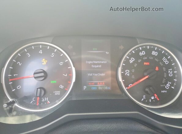 2T3W1RFV8LC053285 2020 TOYOTA RAV4 Белый Вид щитка приборов